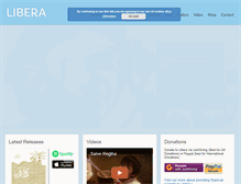 Tablet Screenshot of libera.org.uk